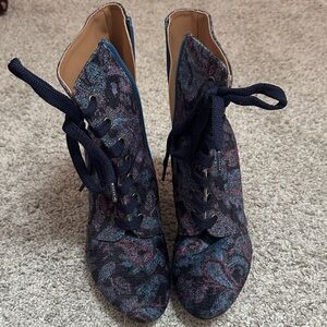 Sundance Multicolor Lace-Up Boots
